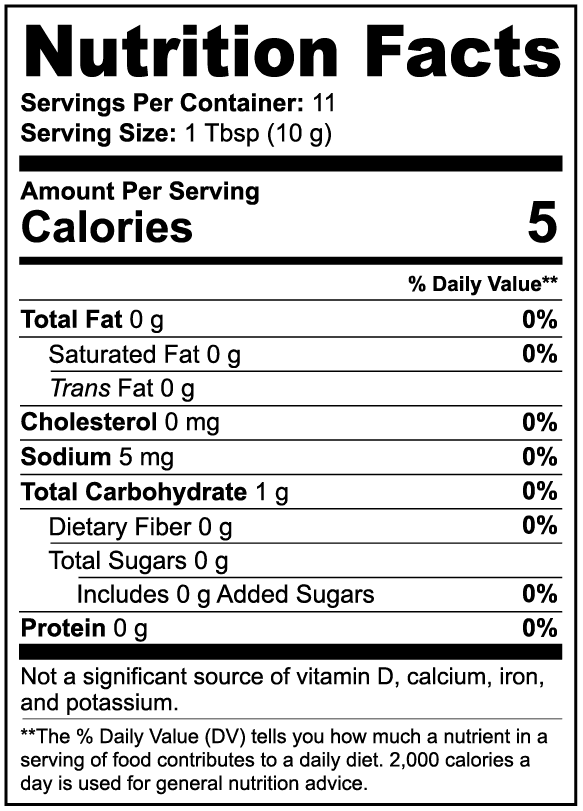 Mushroom Coffee Fusion - Lion’s Mane & Chaga 4oz nutritional facts
