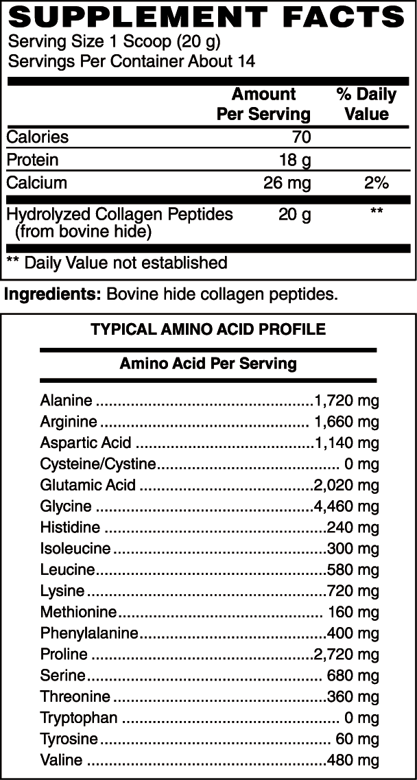 Collagen Peptides Powder, Unflavored