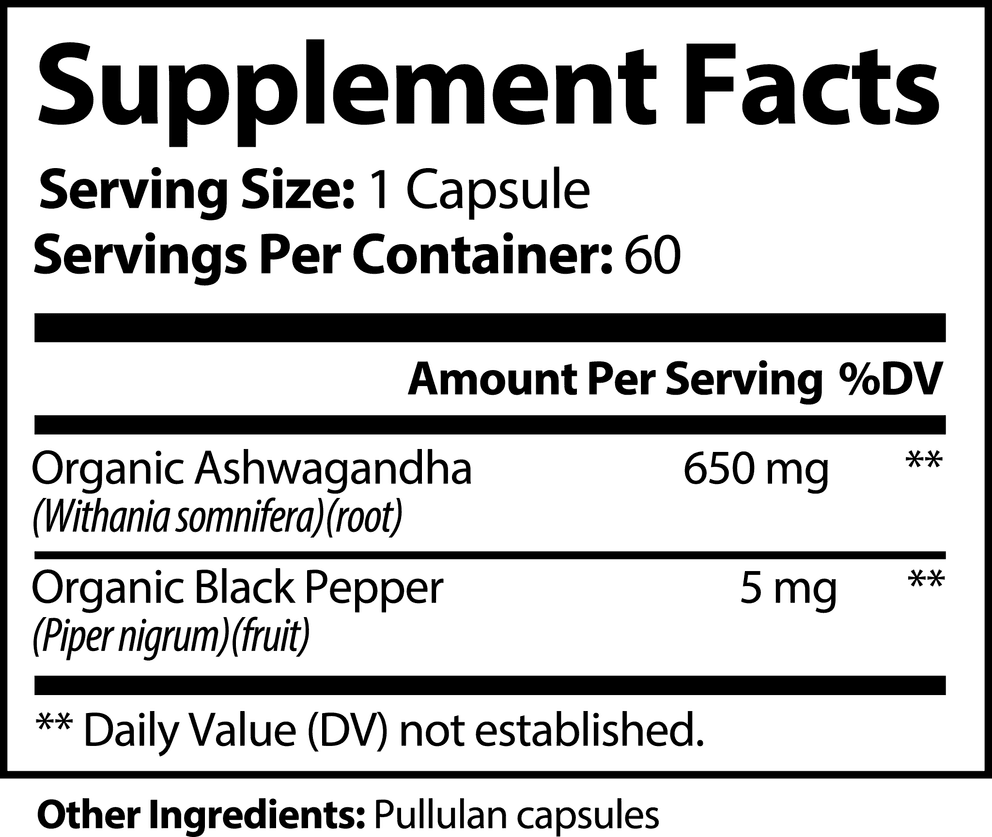 Ashwagandha nutritional facts