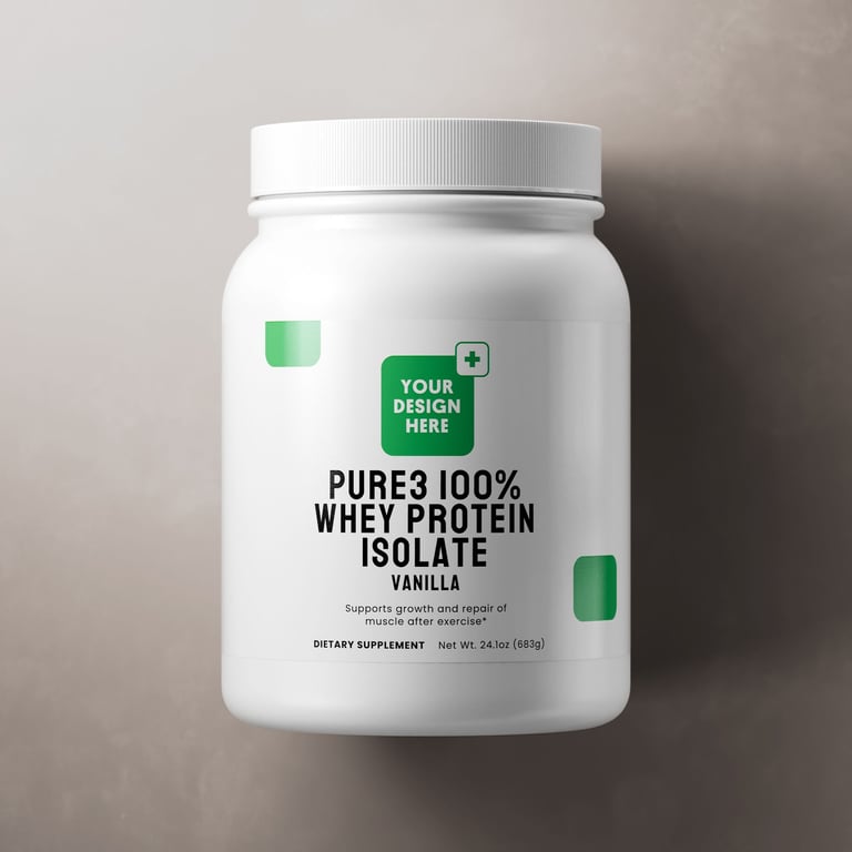 Pure3 100% Whey Protein Isolate (Vanilla)
