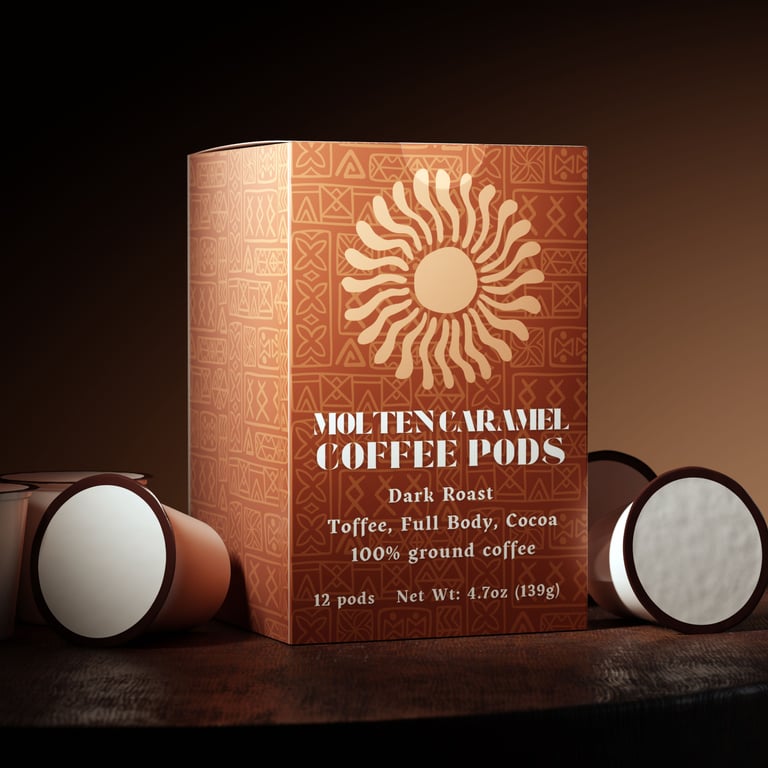 Molten Caramel Coffee Pods (Dark Roast)