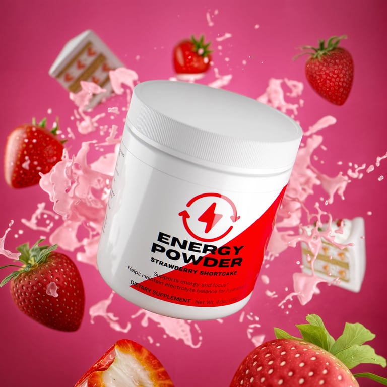 Energy Powder (Strawberry Shortcake)