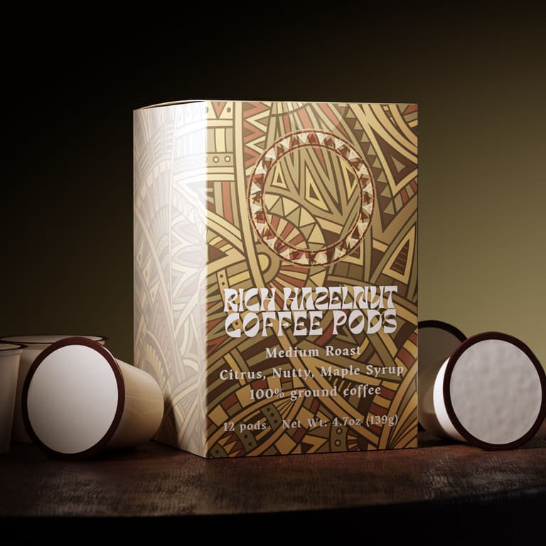 Rich Hazelnut Coffee Pods (Medium Roast)