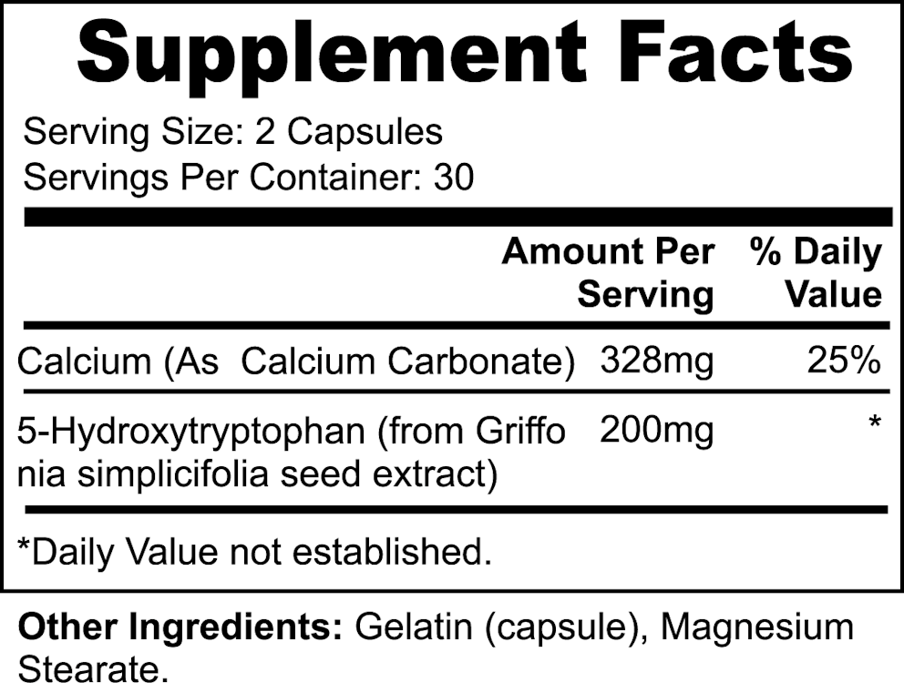 5-HTP nutritional facts