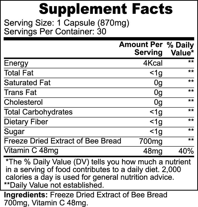 Bee Pearl nutritional facts